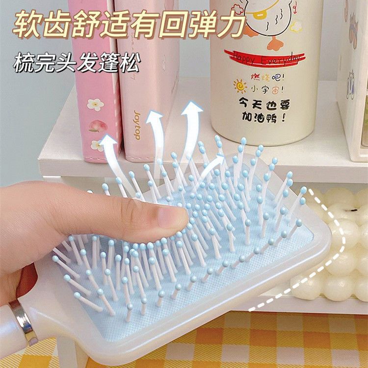 Almohadilla de aire de sirena para mujer, hogar, perlado antiestático, bolsa de aire grande para estudiantes, peine de masaje, peine de bolsa de aire para niñas, peine grande