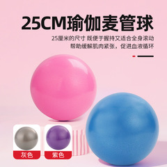 ヨガボールプラティ小さなボール厚い防爆25cmミニつや消し麦チューブボールフィットネススポーツヨガバランスボール