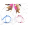 Pet collars teasing cat stick silicone neck ring teasing cat stick spring bell feathers teasing cat stick teasing cat toys