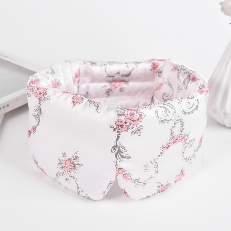 Máscara de ojo de seda de mora Máscara de ojo de seda de velcro