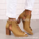 In stock new European and American fashion plus size chunky heel women's sandals foreign trade Women's Round toe buckle high heel sandals women