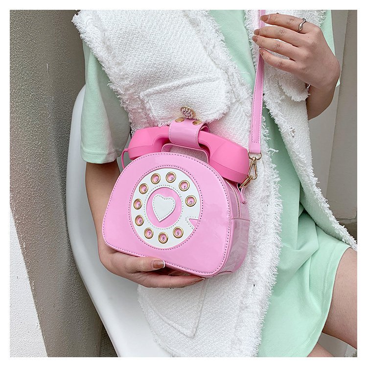 504g Weight Polyester Lining Material Zipper Closure Type Single Shoulder Strap Strap Type Circle Bag Bags Type Pu Leather Material Solid Color Pattern Vintage Style Style Round Shape Rose Red, White, Pink, Purple, Red, Yellow, Black Color Medium Size Medium Pu Leather Vintage Style Circle Bag 78