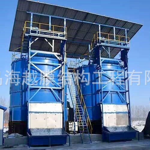 青岛海越有机废弃物发酵设备动物粪便快速发酵猪粪便有机肥发酵罐