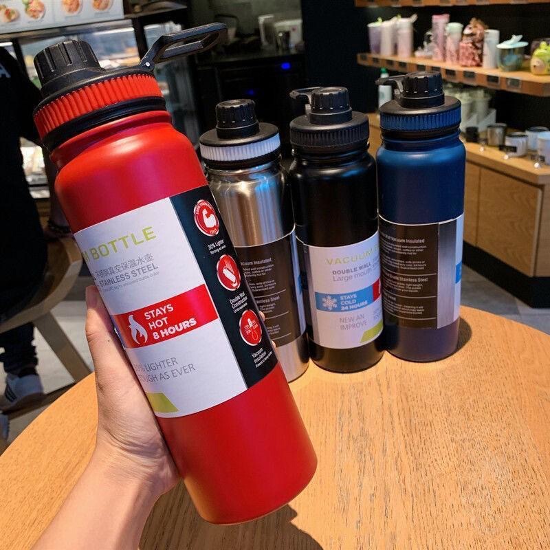 国境を越えてよく売れているステンレス宇宙ポット保温カップ大容量スポーツポット屋外携帯旅行カップ|undefined