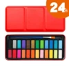 Iron supplement, tin box, nylon brush, 24 colors, 1 pieces