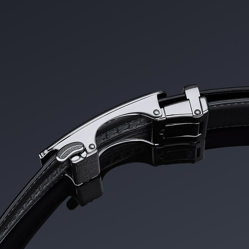 Cinturón de cuero genuino para hombre de la marca Paul, con hebilla automática de aleación, cinturón sencillo de negocios, cinturón de alta gama para hombre, venta al por mayor.