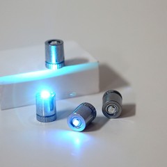 メッキカラーランプLED電子ランプ白光灯子供diy発光手作り部品ミニ回転装飾灯