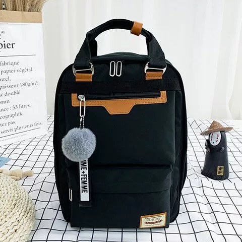 Simple Schoolbag Female College Student High-Looking Travel Computer Backpack Large Capacity Student Backpack Cross-Border Wholesale