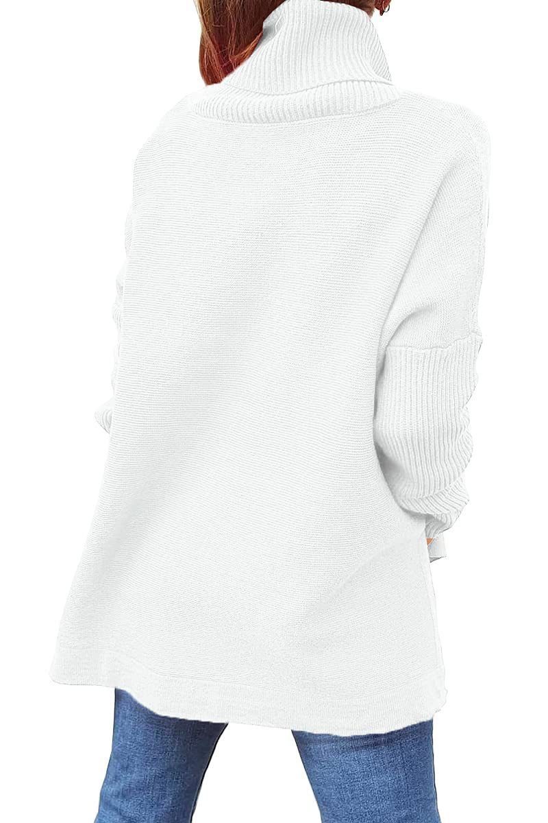 651g Weight Long Sleeve Sleeve Length Pullovers Placket Type Batwing Sleeve Sleeve Type Polyacrylonitrile Fiber Fabric Type Long Top Length Sweater Tops Type Daily Occasion Turtleneck Neckline Warm Function Slim Fit Type Solid Color Pattern Winter, Autumn Season Women'S Gender Patchwork Design Fashion Style Wholesale Women'S Fashion Solid Color Long Sleeve Patchwork Sweaters & Cardigans 16