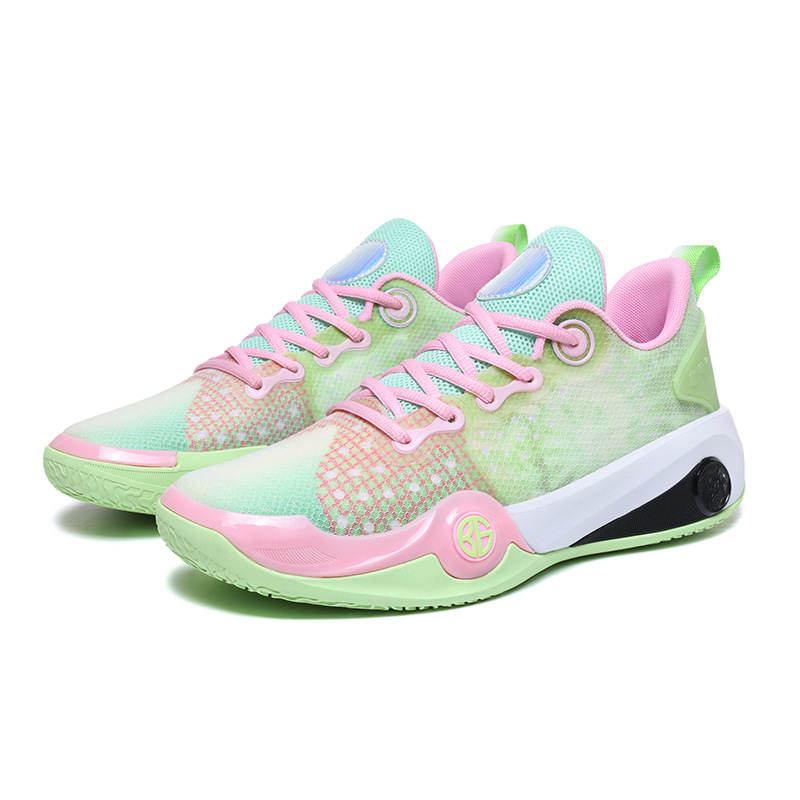 Zapatos de baloncesto para hombres y mujeres de verano baja malla transpirable antideslizante antiabrasión amortiguador zapatos de guerra suaves ligeros image 2