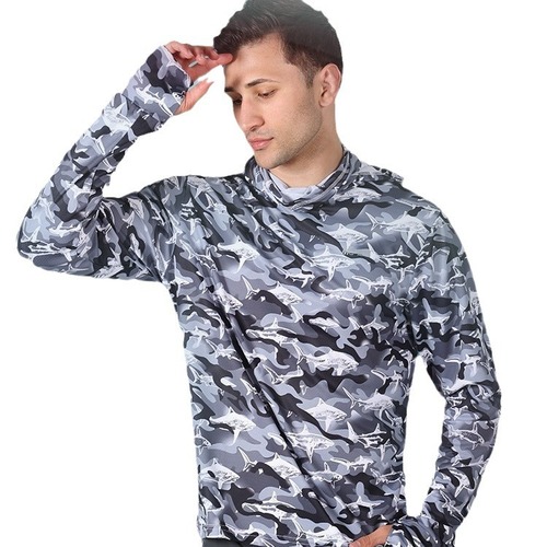 Jiadiani fishing clothing men's fishing sun protection clothing Luya clothing ice silk breathable  new summer special