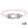 Trend bracelet, European style, micro incrustation, three colors, wholesale