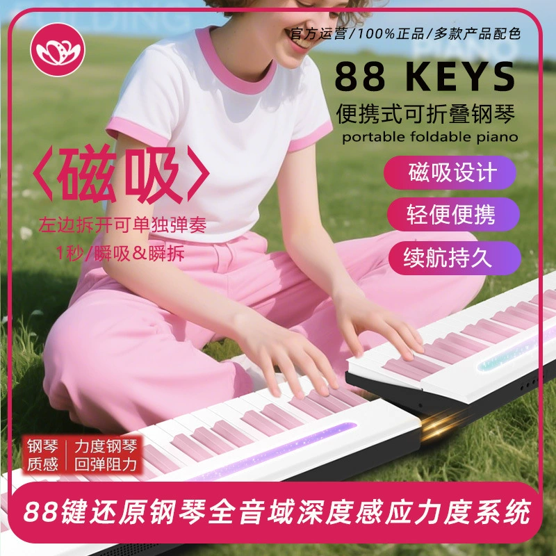Electronic handheld piano, professional synthesizer for beginners, 88 keys