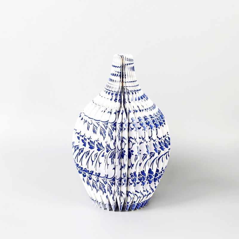 Nuevo estilo chino azul porcelana floral flor