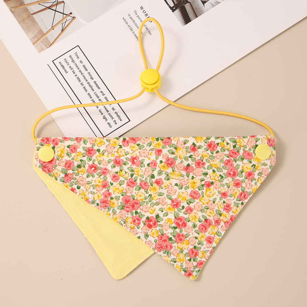 125 spring floral - red floral / S size: suitable for neck circumference 17cm-27cm