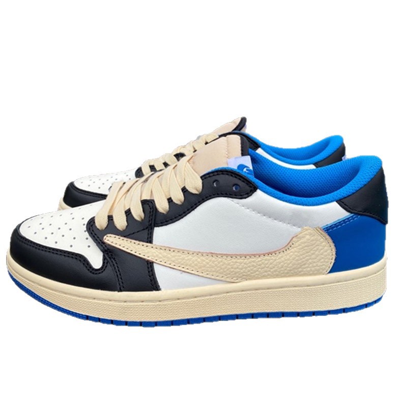 Transfronterizo puro nuevo otoño y invierno AJ barbado zapatos casuales para hombres zapatos de skate para mujeres zapatos deportivos de cuero para hombres