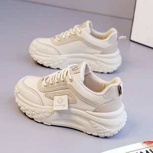 Trendy Dad Sneakers for Women 2025 New Popular Autumn Shoes Height-Increasing Versatile Platform Sneakers for Petite Women
