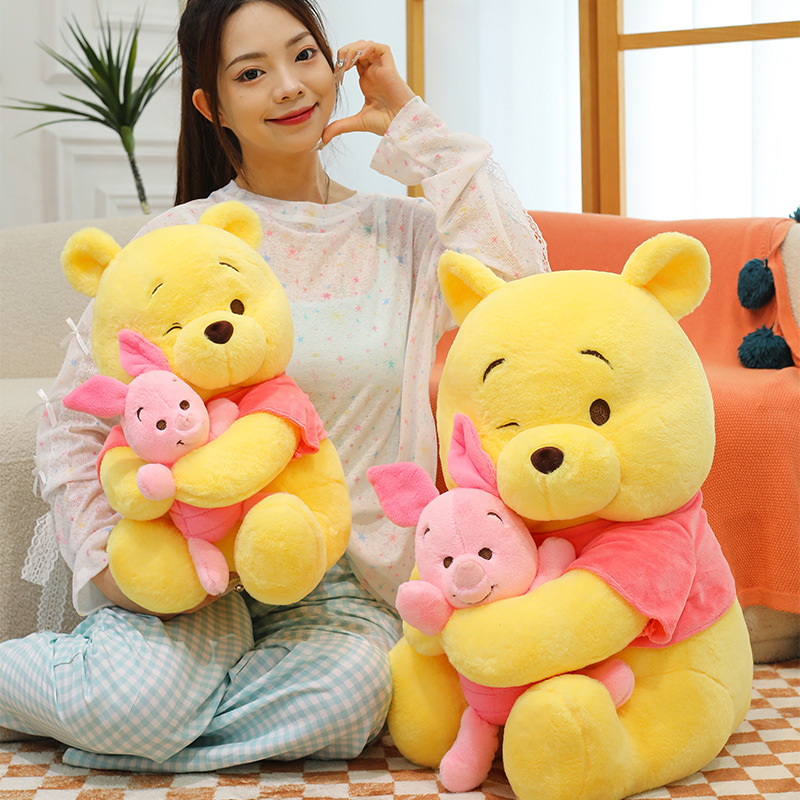 ピエールピグウィニーベア人形ぬいぐるみかわいいハートクマ女の子睡眠枕ギフト子供の布人形|undefined