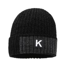 保暖加绒加厚骑车套帽户外毛线帽百搭黑色流男士冬季户外