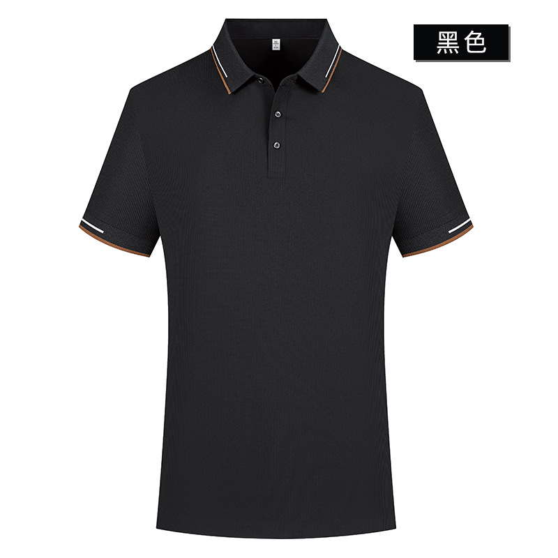 Nylon spandex pegamento sin costuras 5A antibacteriano de manga corta Polo impreso personalizado LOGO vestido de verano ropa de trabajo