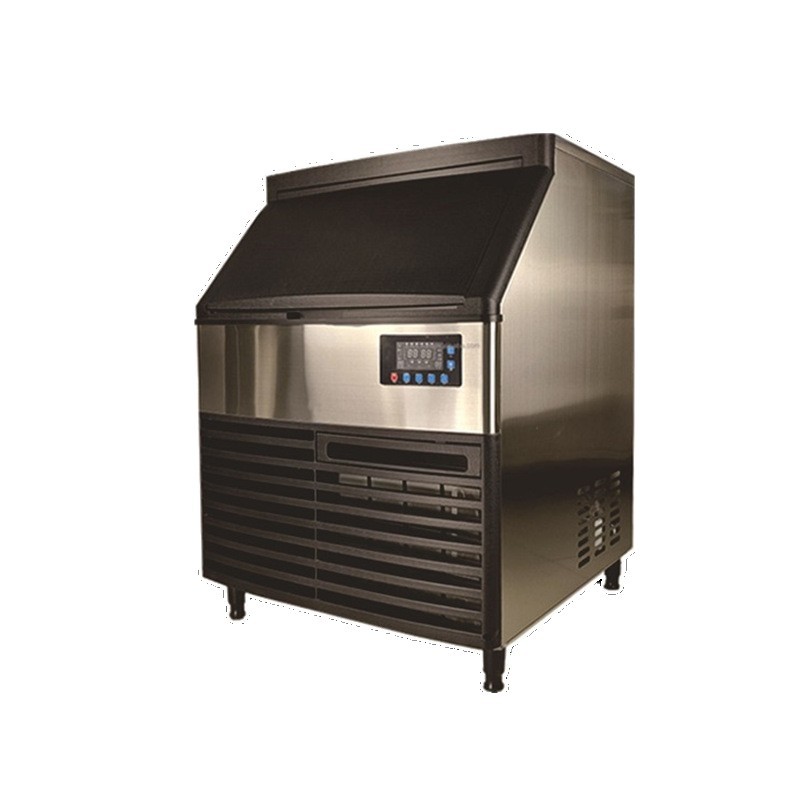 Mingjue integrado pequeño cuadrado hielo máquina de hielo tienda de té de leche bar KTV hotel fría máquina de hielo comercial