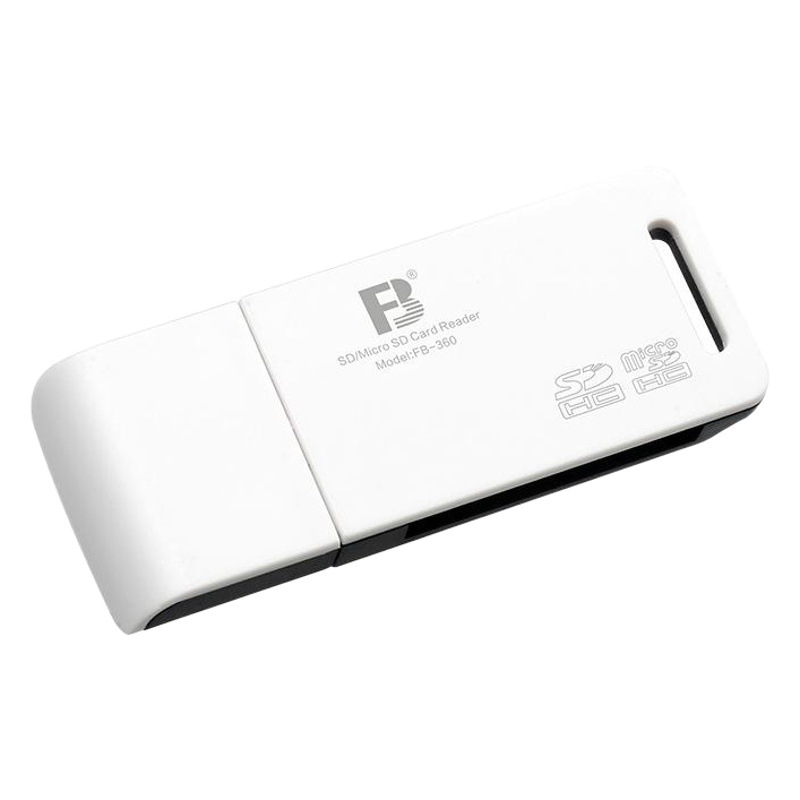 Lector de tarjetas estándar FB360 tarjeta de memoria micro SD TF grabadora dos en uno computadora USB lectura de memoria de disco flash USB