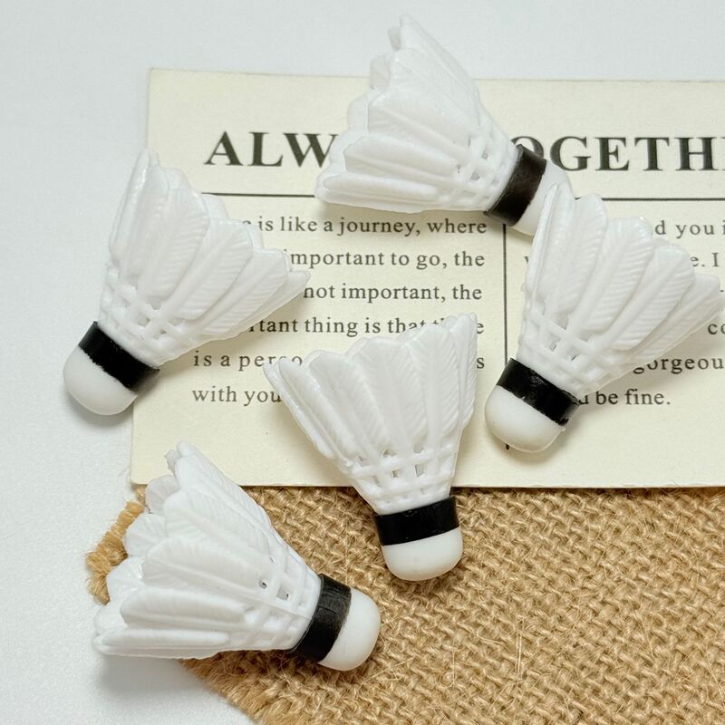 Mini Miniature Artificial Badminton Accessories Cream Glue DIY Mobile Phone Case Keychain Accessories Decoration Semi-Finished Products