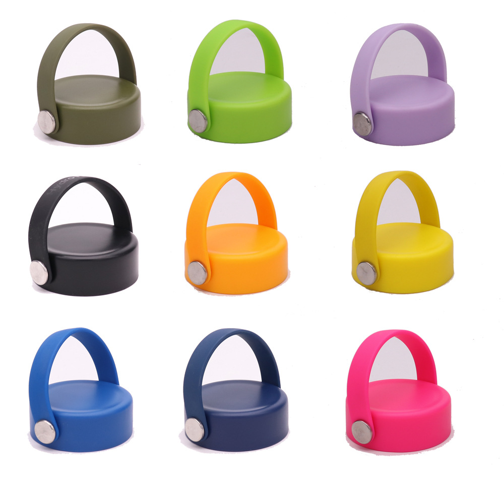 Tapa de remache de encaje de Amazon Tapa de plástico para frasco de vacío de boca grande Tapa de paja de mano para olla espacial hydroflask