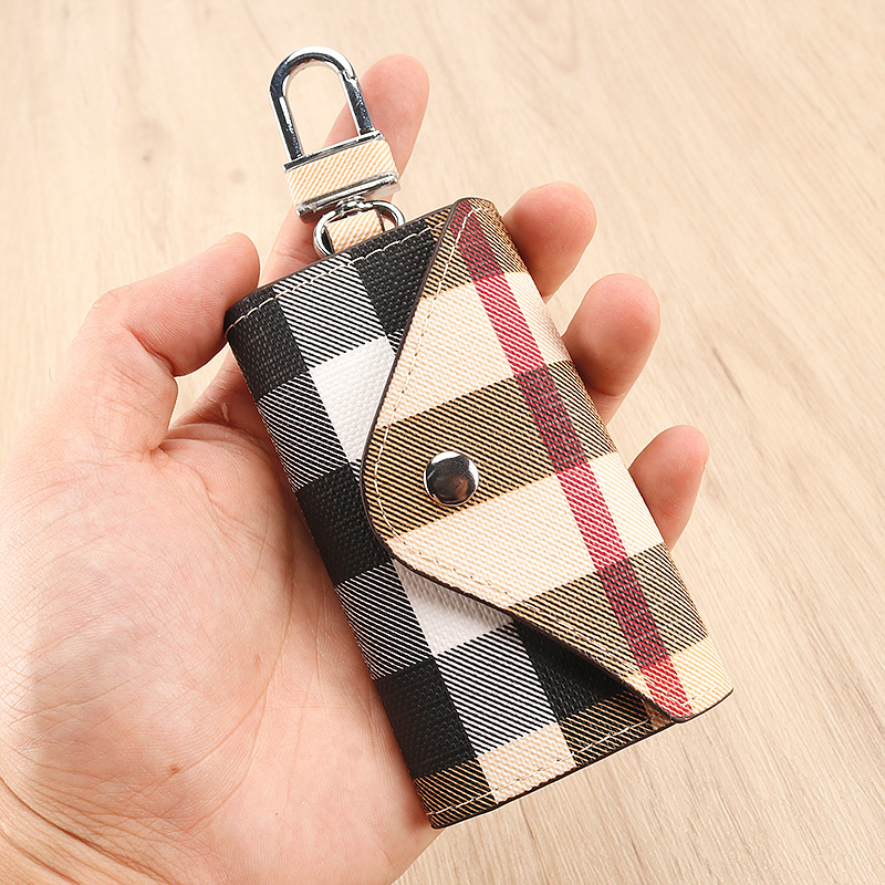 男性女性のキーバッグの格子縞ロックバッグが国境を越えたアマゾンの起爆ロックバッグの震え音代発斜紋キーバッグ6105