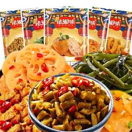 黎记佬湘味香辣海带丝酸豆角土豆藕片萝卜爽口零食批发咸菜下饭