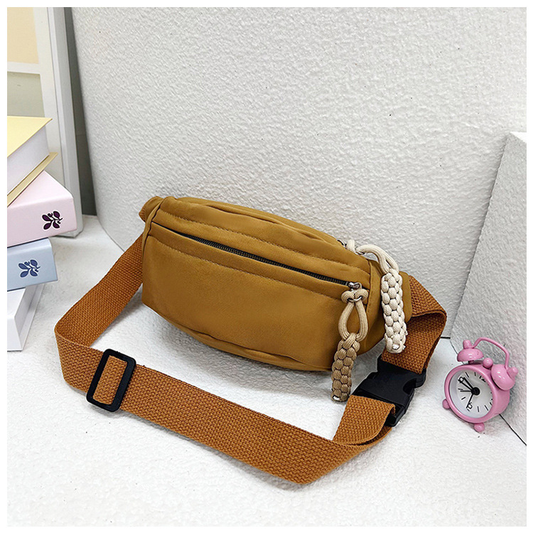Andralyn Solid Color Minimalist Korean Casual Chest Bag for Spring and Summer New Trendy Instagram Single Shoulder Crossbody Outdoor Bag_voghion.com