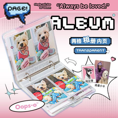 Oopsday Disc Original Retro CD Record Standalone Instant Film Mini Card Storage Album Loose Leaf Design Creative Photo Album