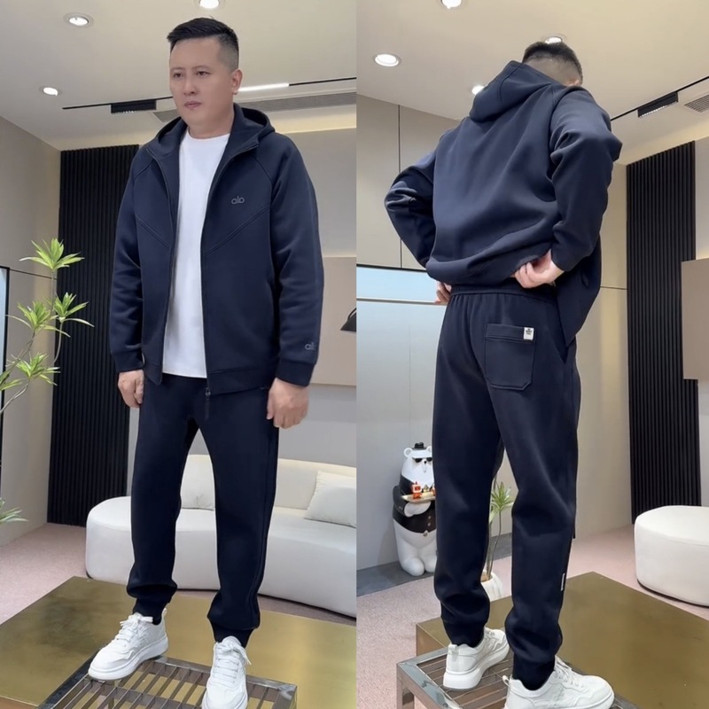 秋季新款男士潮牌轻奢运动休闲套装时尚百搭宽松透气夹克外套长裤|undefined
