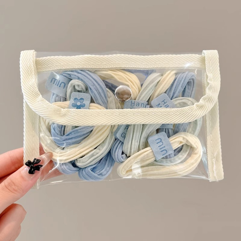 Klein azul oso anillo de cabello cola de caballo alta no colapsar correa de correa de cabello de alta altura elástica duradera atada cabello tocado de cabello