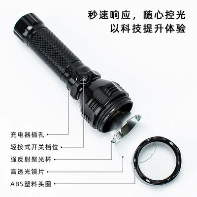UV fənərlər Light Long-Range Flashlight High-Power