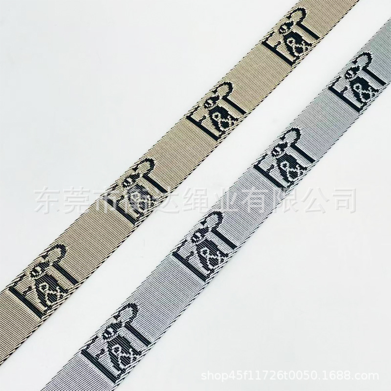 Fábrica personalizada espesa brillante imitación de nylon jacquard correa pet dog collar correa de tela de artículos deportivos al aire libre correa