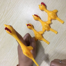 儿童传统怀旧小玩意 弹射火鸡 弹力拉伸橡皮鸡地摊货源新奇玩具