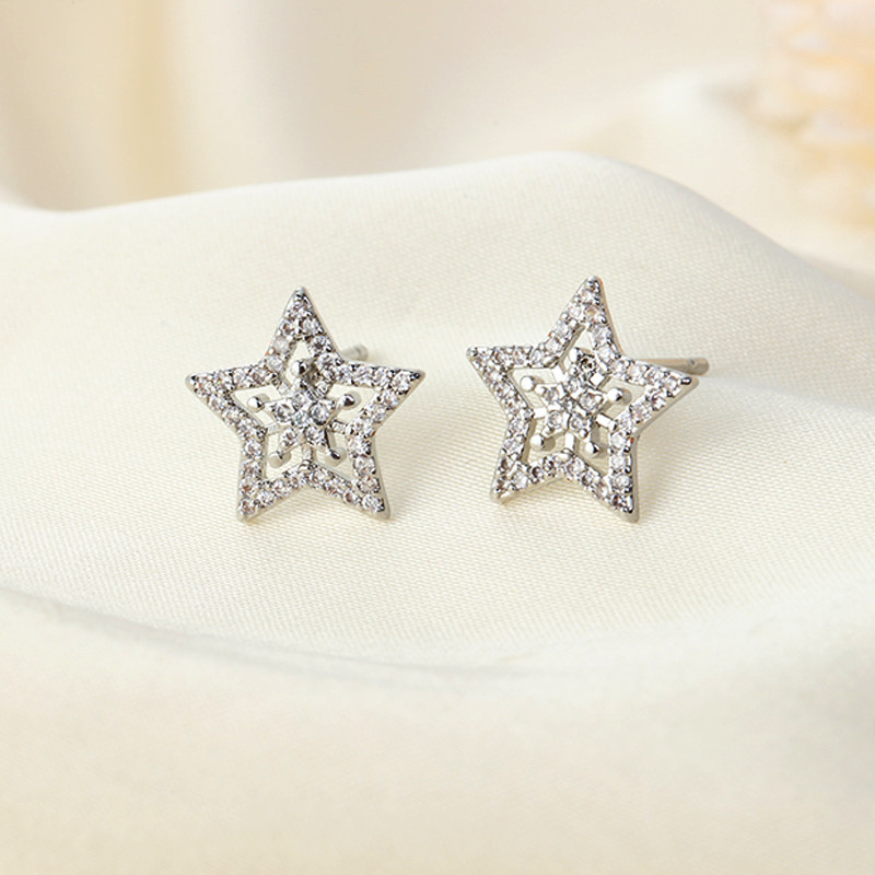 Unisex Gender 1 Pair Imitation Pearl Copper Artificial Pearls Zircon 925 Sterling Silver Earrings Geometric Heart Shape Drop Earrings Ear Studs