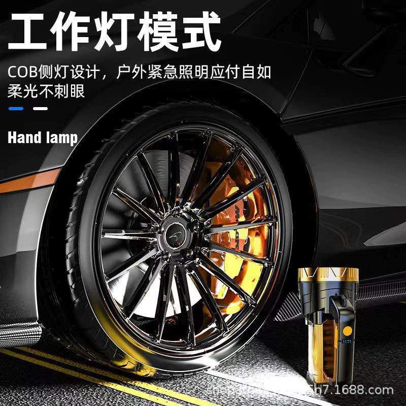 Ручной фонарь Jinti Osram, дальний прожектор, боковые фонари и варианты питания