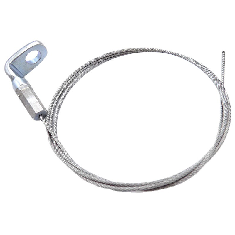 Fabricante de suministro directo de cable de acero galvanizado delgado LED lámpara de panel de plantas cuerdas de prensado terminal de accesorios de hardware