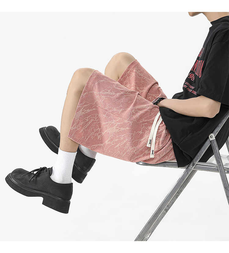 Men's Plus Size Casual Shorts Hong Kong Style Summer Thin Loose Straight Breathable Five Point Shorts Versatile Men's Clothing_viptrois.com