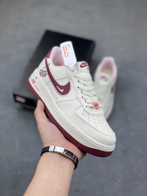 莆田高品質 AF1 エアフォースワンバレンタインデーホワイトフック男性と女性のカップルキャンパス多用途身長増加スポーツスニーカー|undefined