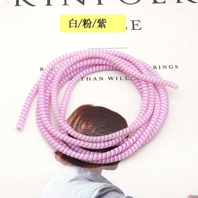 Directo de fábrica 1,4 M tres en uno cable de datos Cable de protección cable de datos manga protectora cuerda de resorte de bobinado