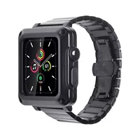 Применимо для Apple Watch из нержавеющей стали один бус металлическая защитная оболочка закаленная пленка все включено iwatch корпус