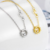 Cute summer fashionable necklace solar-powered, simple and elegant design, light luxury style