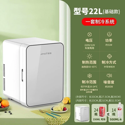 Soyuducular and Home Use, Small Refrigerator and - basic-single-core-model-22l-silver-glass-dual-use-for-car-and-home