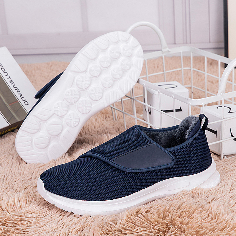 Zapatos de madre relajados en otoño e invierno, zapatos de ocio para mujeres, mediana edad y ancianos, zapatos ligeros y cálidos para ancianos, zapatos para parejas transfronterizas