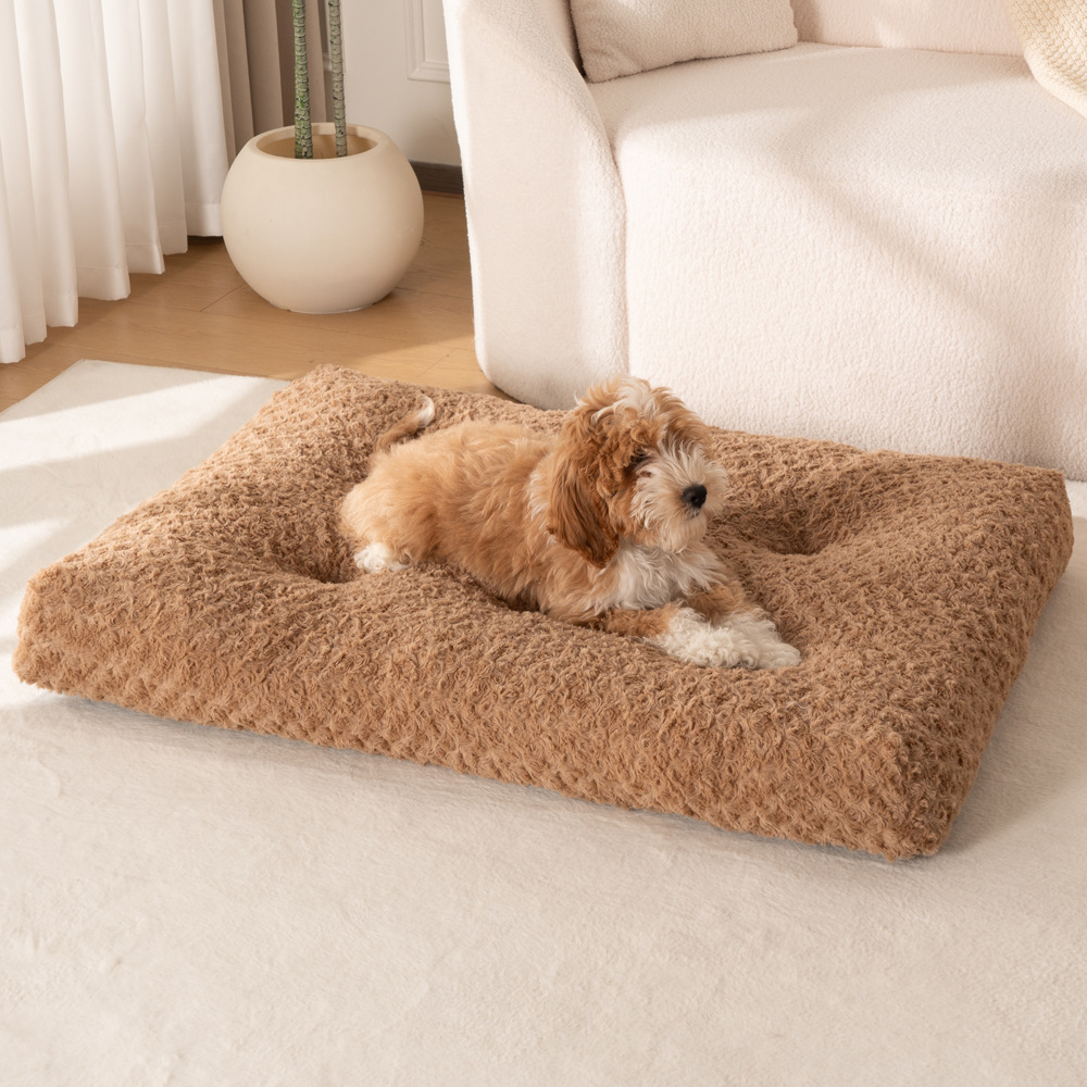 Cojín de mascotas, cojín de peluche largo, invierno cálido para dormir, cojín de mascotas, cama para perros, comodidad para perros, perros, perros, perros, pet