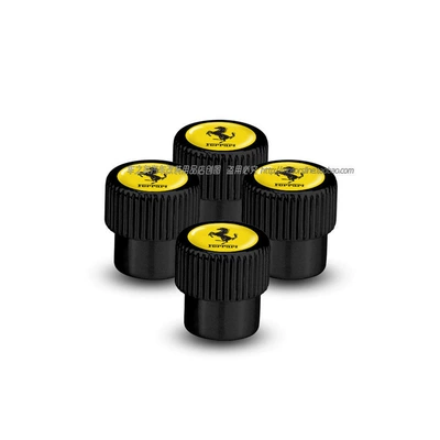 valve – for Ferrari valve caps, F430 - ferrari-valve-caps-gear-style-black-4-pieces