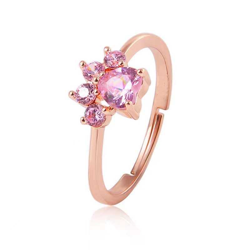 Fashionable cartoon cute hands and feet prints with zircon